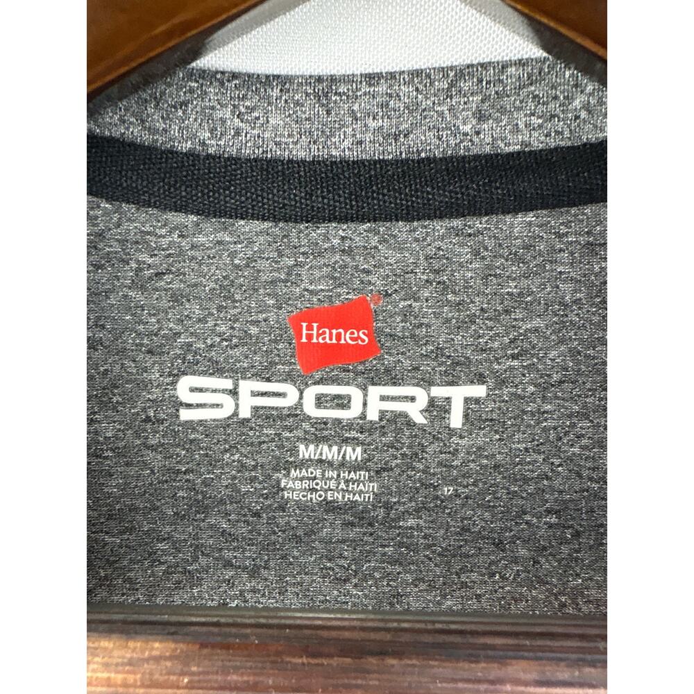 Women’s Hanes Sport Medium Heather Gray Long Sleeve - Picture 4 of 6